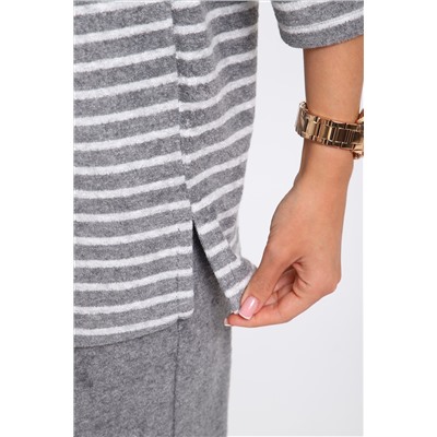 Костюм 375711 домашний махровый в полоску