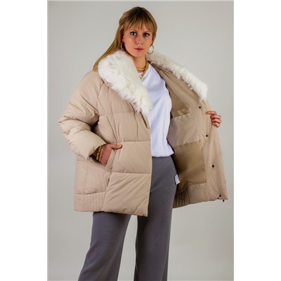 Куртка с меховым воротником арт.6677 зима, евро-зима