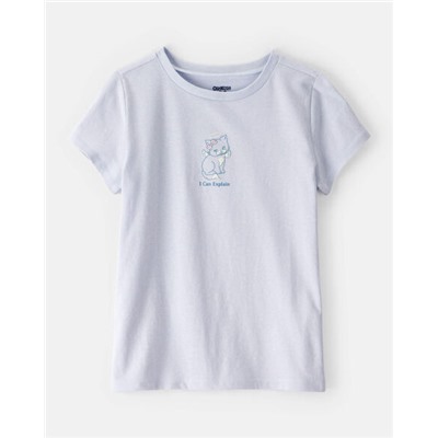 Kid Cotton Candy Short-Sleeve Graphic Tee - Ivory