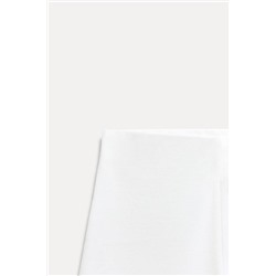 SOFT PIQUÉ WIDE-LEG TROUSERS