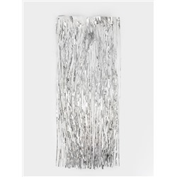 Дождик декоративный, 60 см, мишура, серебристый, New year