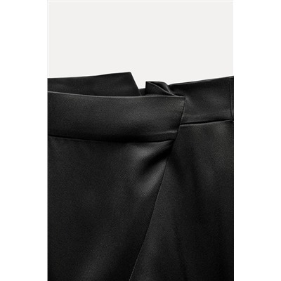 ZW COLLECTION ASYMMETRIC SATIN TROUSERS