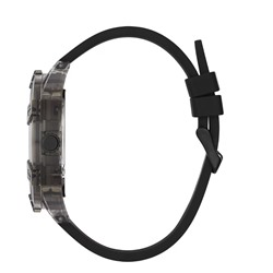 Black and Pink Multifunction Watch