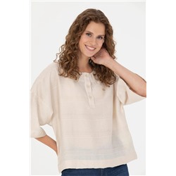 Kadın Taş Kısa Kollu Gömlek