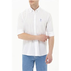 Erkek Mavi Uzun Kollu Gömlek