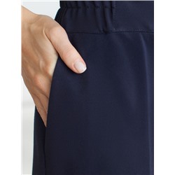 Прямые брюки из джерси на резинке сзади