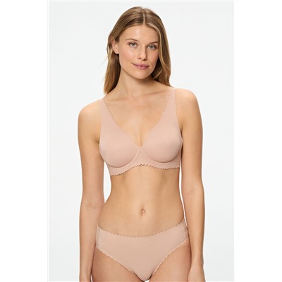 Sujetador triángulo con aros de microfibra