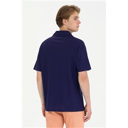 Erkek Lacivert Comfort Polo Yaka Tişört