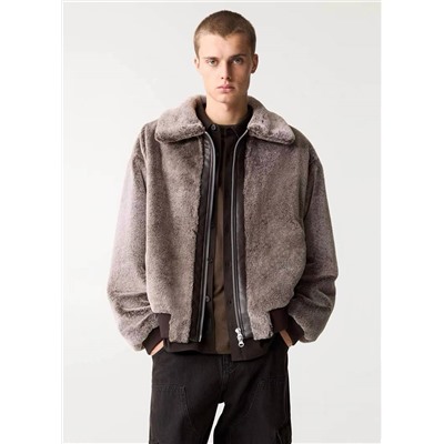 Мужская меховая куртка   Pul*l & Bea*r