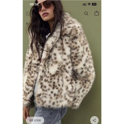 Легкая роскошная модная ретро-темпераментная искусственная шуба с леопардовым принтом