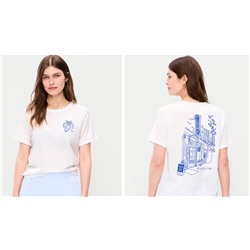 EveryWear Crew-Neck Graphic T-Shirt