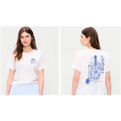 EveryWear Crew-Neck Graphic T-Shirt