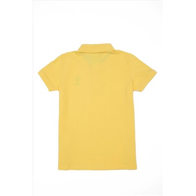 Erkek Çocuk Açık Sarı Polo Yaka Tişört