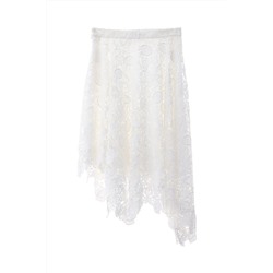 Falda asimétrica Blanco