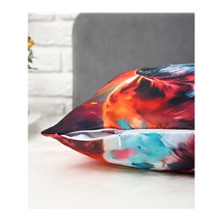 Декоративная атласная наволочка "Бульдог" 45х45см интерьерная