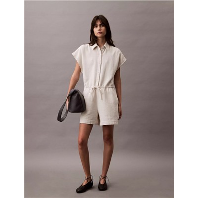 Cotton Viscose Gauze Romper