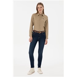 Kadın Mavi Skinny Fit Jean Pantolon