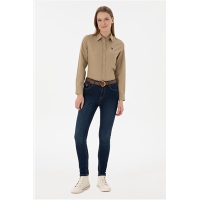 Kadın Mavi Skinny Fit Jean Pantolon