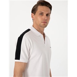 Siyah Kol Detaylı Slim Fit Polo Yaka Tişört