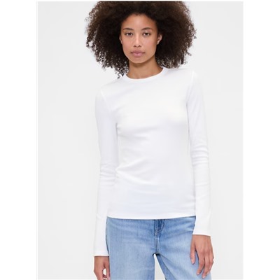 Essential Ribbed Crewneck T-Shirt