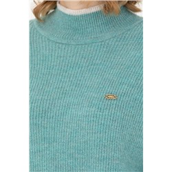 Kadın Mint Balıkçı Yaka Kazak