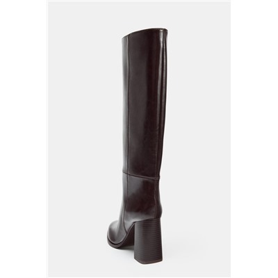 BLOCK HEEL KNEE-HIGH BOOTS