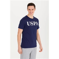 Erkek Lacivert Basic Bisiklet Yaka Tişört