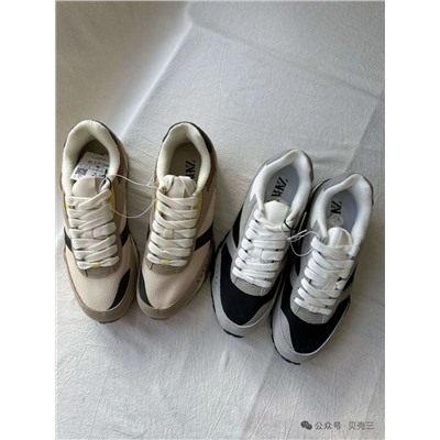 Мужские кожаные кроссовки  ЗАР*А