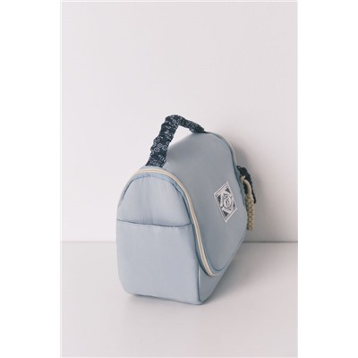 Neceser grande azul vivo flores