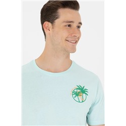 Erkek Nil Bisiklet Yaka Tişört