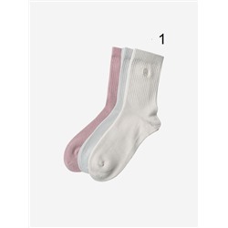 Женские эластичные спортивные носки Lululemo*n, набор 3 пары