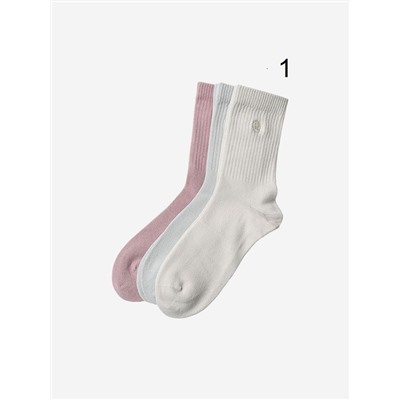 Женские эластичные спортивные носки Lululemo*n, набор 3 пары