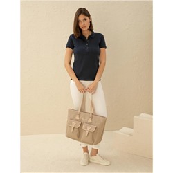 Ekru Skinny Fit Pantolon