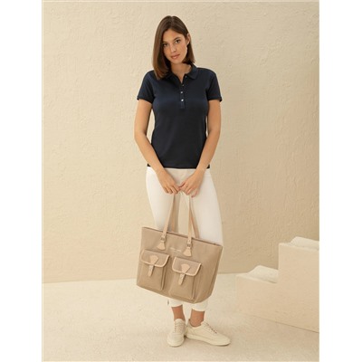 Ekru Skinny Fit Pantolon