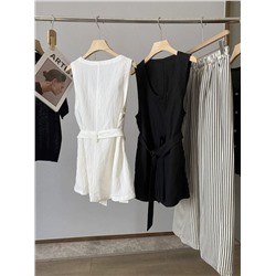 Лёгкая нежная удлиненная майка из тенселя, с поясом   Экспорт   Материал: 93% тенсель, 7% нейлон