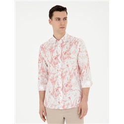 Pembe Regular Fit Uzun Kollu Gömlek