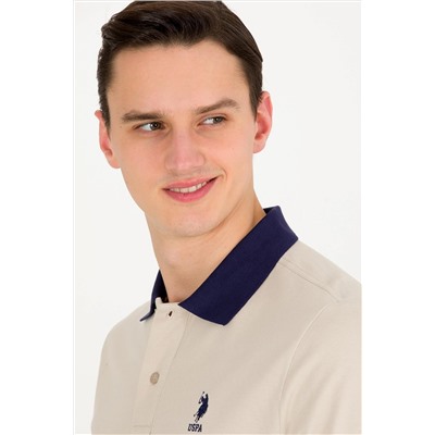 Erkek Taş Polo Yaka Tişört