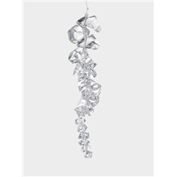 Игрушка елочная, 15 см, акрил, Хрустальная сосулька, Event