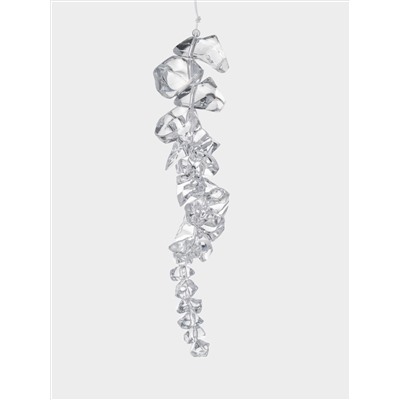 Игрушка елочная, 15 см, акрил, Хрустальная сосулька, Event