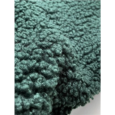 Женская шуба темно-зеленого из искусственного меха свободного кроя  Ank*o