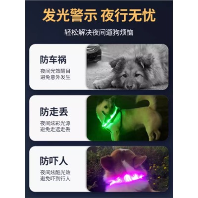 Светящийся ошейник для собак
