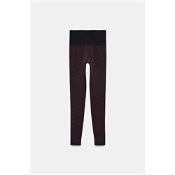 JACQUARD SEAMLESS SKI COLLECTION LEGGINGS