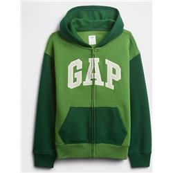 Kids Relaxed Gap Logo Colorblock Zip Hoodie