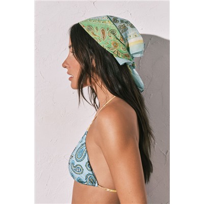 Pañuelo algodón estampado multicolor