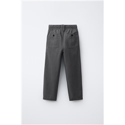 ELASTIC TEXTURED TROUSERS