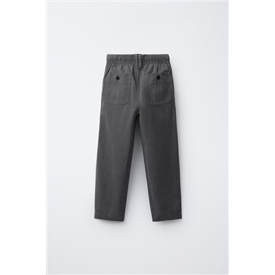 ELASTIC TEXTURED TROUSERS