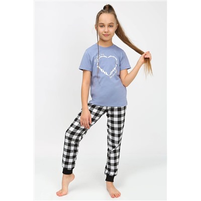 Пижама с брюками 91241 для девочки (футболка, брюки) НАТАЛИ #885616