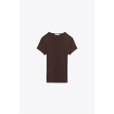 RIB SHORT SLEEVE T-SHIRT