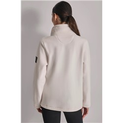 TECH FLEECE JACKET WITH MATTE SHINE LOGO SLEEVE PATCH