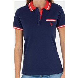 Kadın Lacivert Polo Yaka Tişört